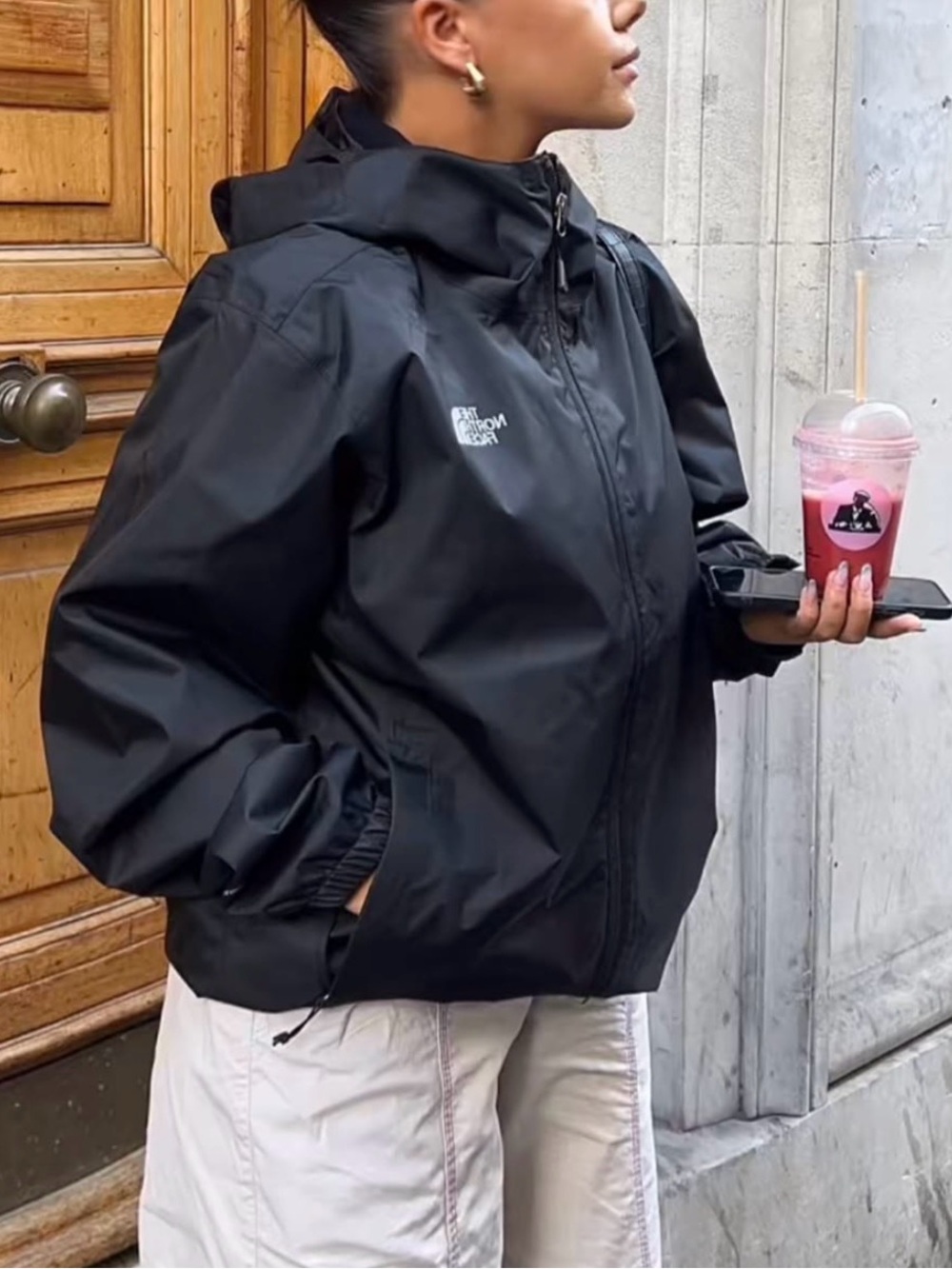The North Face Black windbreaker